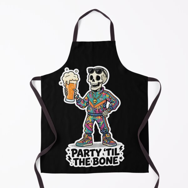 Item preview, Skeleton Party Beer Tracksuit Retro Streetwear Cartoon Design designed and sold by seven things shop.