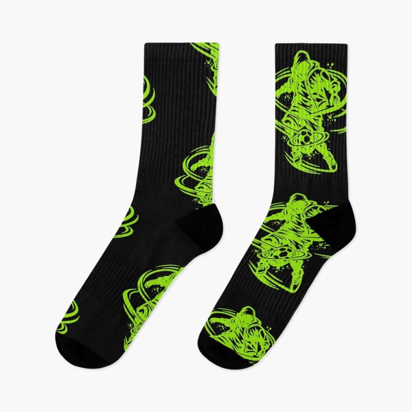 Item preview, Slime Green Street Soccer Player – Urban Football Art, Neon Futbol Design designed and sold by JonelCrafts.