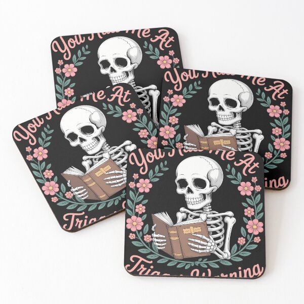 Item preview, Dark Romance Had Me at Trigger Warning Skeleton designed and sold by bloodhumph.
