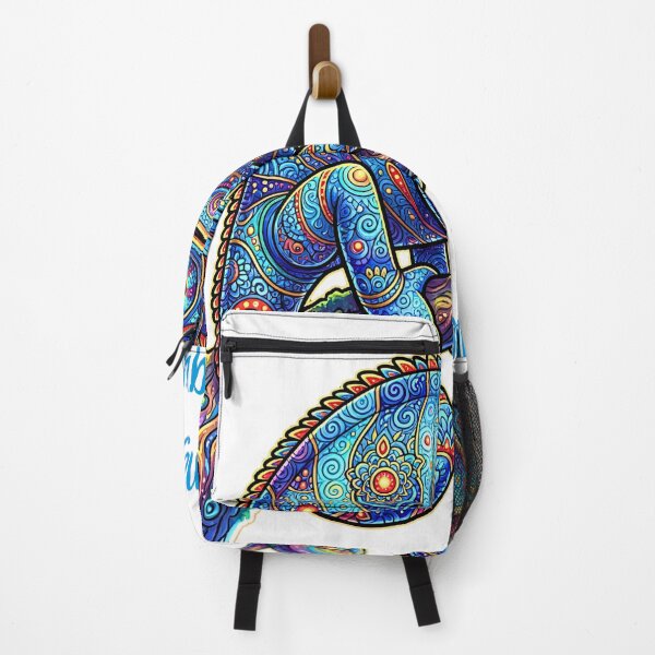 Item preview, Blue Chameleon Psychedelic Design: Basking In My Uniqueness designed and sold by ActOnyx Designs.