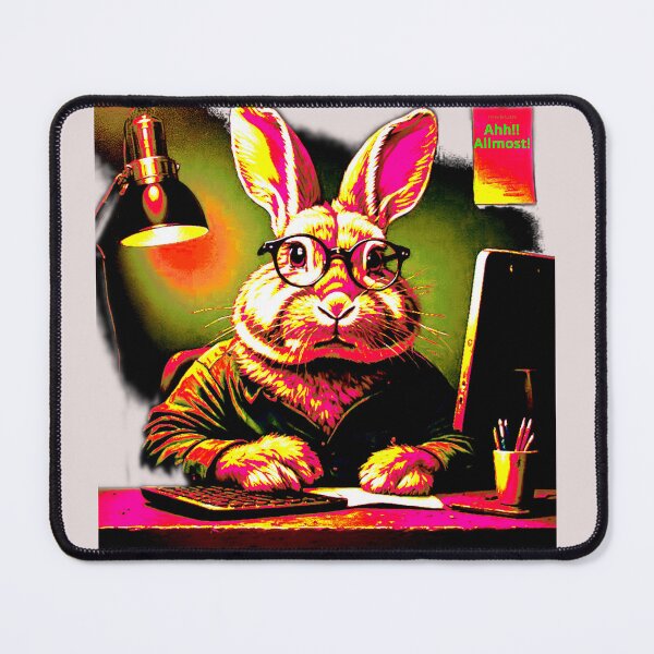 Item preview, Geek Bunny, a funny computer gift, for the geek and computer lover designed and sold by PiperParrot.