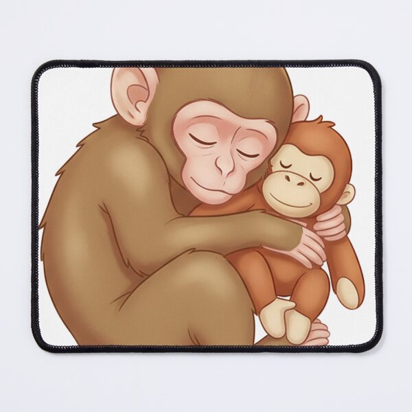 Item preview, Punch Sweet Monkey Hugs and Cuddles designed and sold by LessSugar.