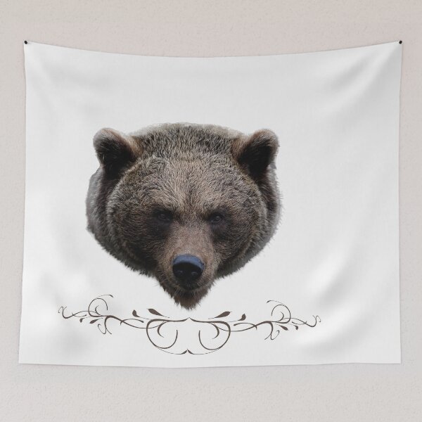 Item preview, Bear Head with Birds – Minimal Logo designed and sold by Dotadoari.