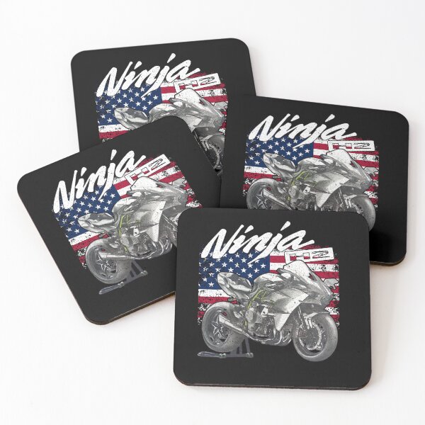 Item preview, Ninja ZX Sport Bike American Flag Design designed and sold by FroggyBaBoy.