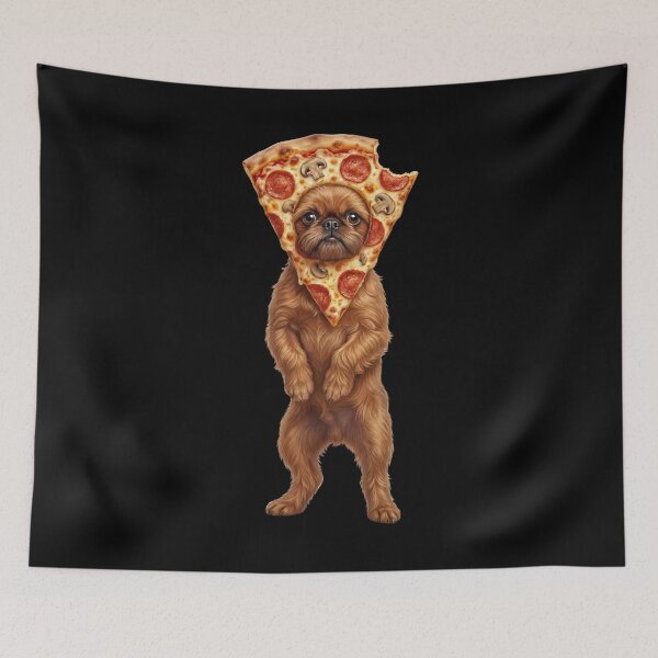 Artikelvorschau, Lustiges Brüsseler Griffon-Pizza-Meme Hundemama Papa Liebhaber entworfen und verkauft von TerryConnells.