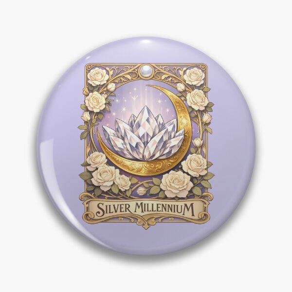 Item preview, Celestial Art Nouveau Crystal Moon designed and sold by agearb.