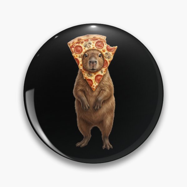 Item preview, Funny Capybara Pizza Meme Animal Lover designed and sold by TerryConnells.