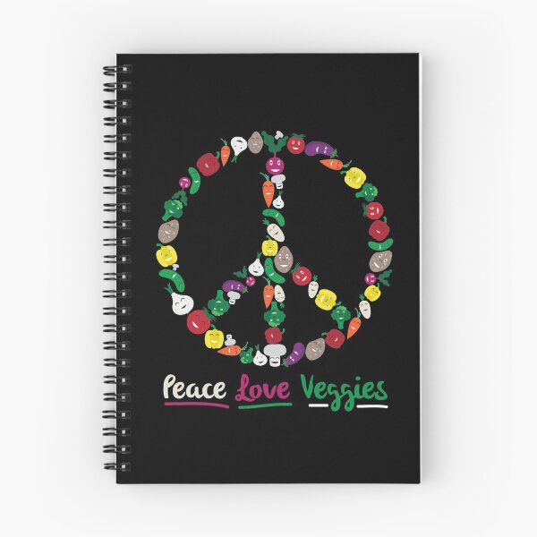 Item preview, Peace Love Veggies Vegetable Lover Gift For Vegans designed and sold by Creekman Designs.
