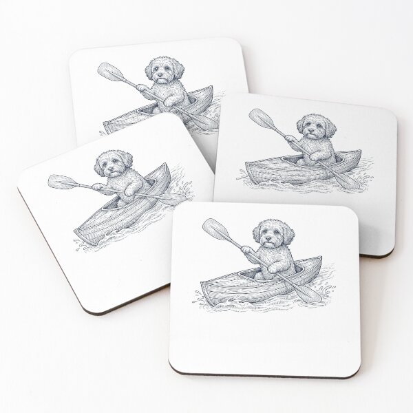 Item preview, Vintage Havanese Kayaking Water Sports Dog Lover designed and sold by DoodleTortle.
