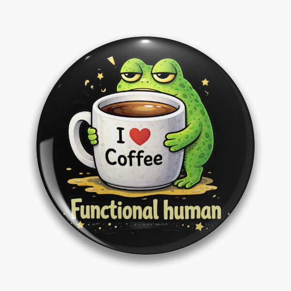 Item preview, Functional Human Funny Frog Coffee designed and sold by MonkiFlipp.