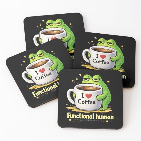 Item preview, Functional Human Funny Frog Coffee designed and sold by MonkiFlipp.