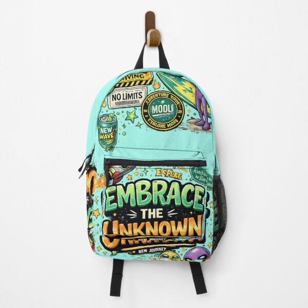 Item preview, Embrace The Unknown Alien Adventure Sticker | Cosmic Streetwear Aesthetic | Motivational Space Art designed and sold by ZenvyraLab.