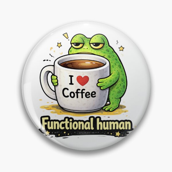 Item preview, Functional Human Funny Frog Coffee designed and sold by MonkiFlipp.