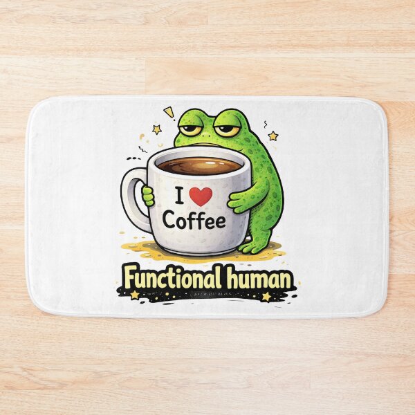 Item preview, Functional Human Funny Frog Coffee designed and sold by MonkiFlipp.