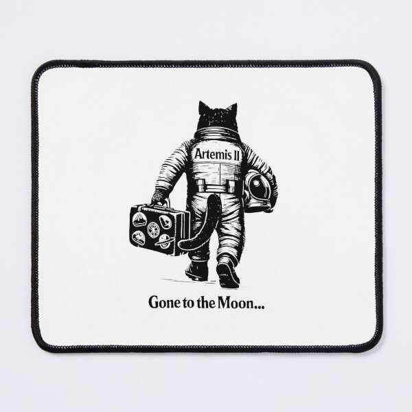 Item preview, Artemis II Gone To The Moon Mission Cat Astronaut designed and sold by koffmannohe.