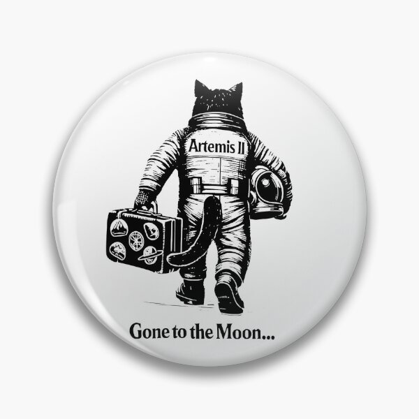 Item preview, Artemis II Gone To The Moon Mission Cat Astronaut designed and sold by koffmannohe.