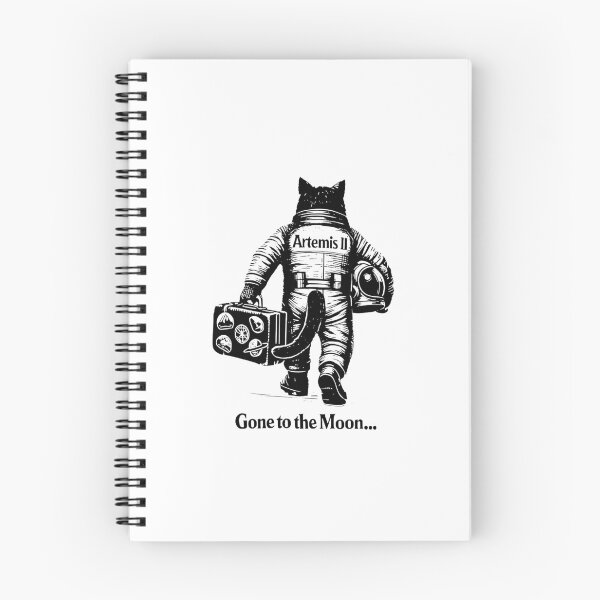 Item preview, Artemis II Gone To The Moon Mission Cat Astronaut designed and sold by koffmannohe.