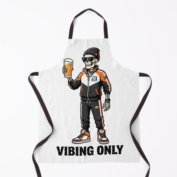 Item preview, Cool Skeleton Wearing Tracksuit Drinking Beer Illustration designed and sold by seven things shop.