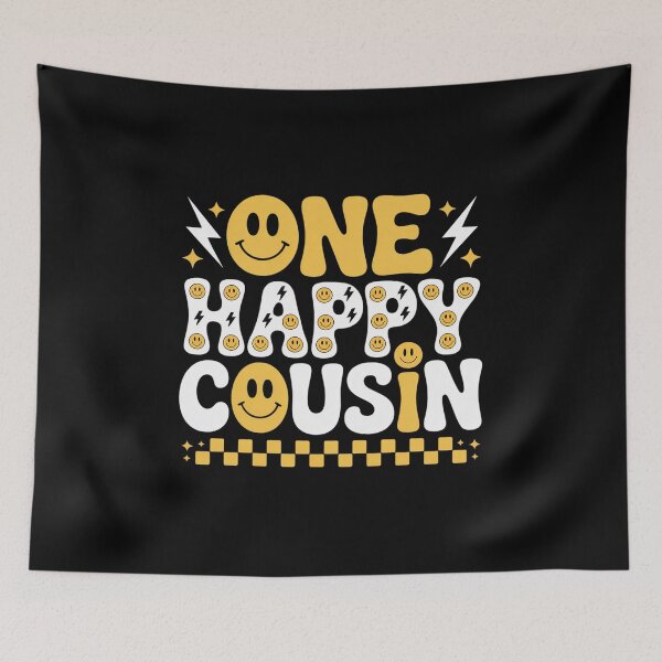 Item preview, One Happy Cousin 1st Smile Face Birthday Family Matching designed and sold by RonnasJackson.