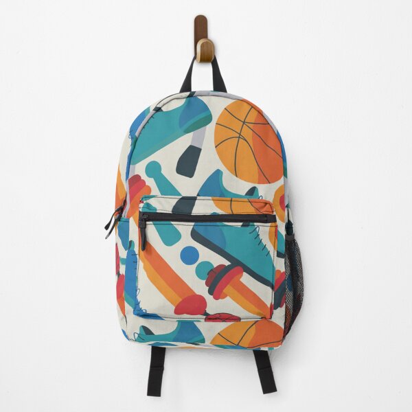 Item preview, Sporty Gym Seamless Pattern – Dumbbells, Sneakers & Basketballs designed and sold by Midnight Veil Designs.