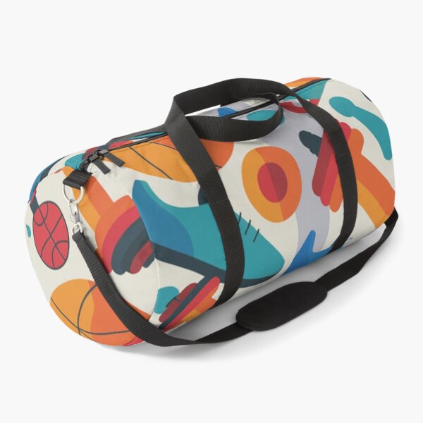 Item preview, Sporty Gym Seamless Pattern – Dumbbells, Sneakers & Basketballs designed and sold by Midnight Veil Designs.
