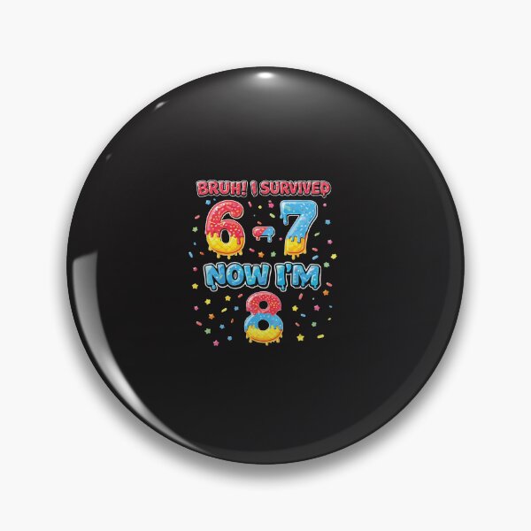 Item preview, Bruh I Survived 6 7 Now I’m 8 Funny 8th Birthday Boy Meme Design designed and sold by kiralynstration.
