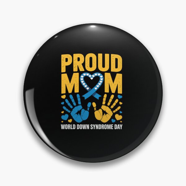 Item preview, Proud mom world down syndrome awareness day ribbon designed and sold by RonnasJackson.
