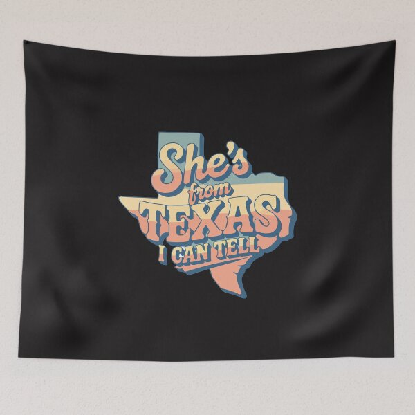Item preview, She’s From Texas Funny Texas Girl Southern Pride Design designed and sold by kiralynstration.