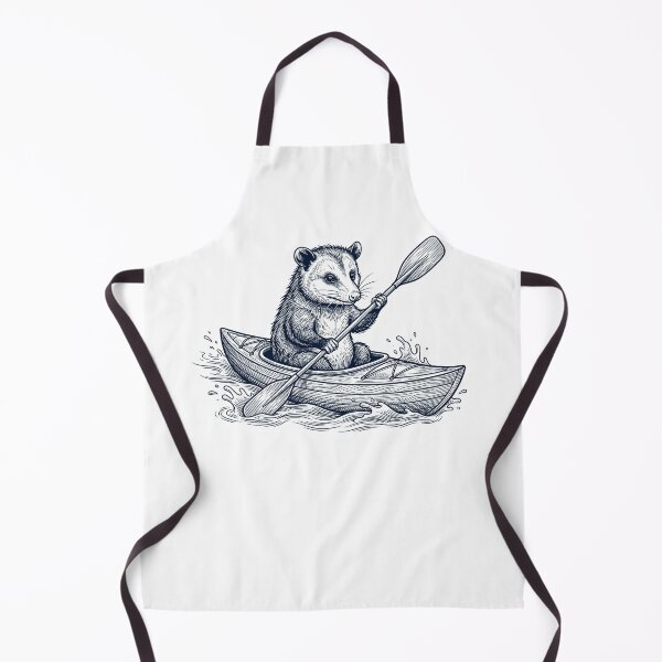 Item preview, Vintage Opossum Kayaking Water Sports Animal Lover designed and sold by DoodleTortle.