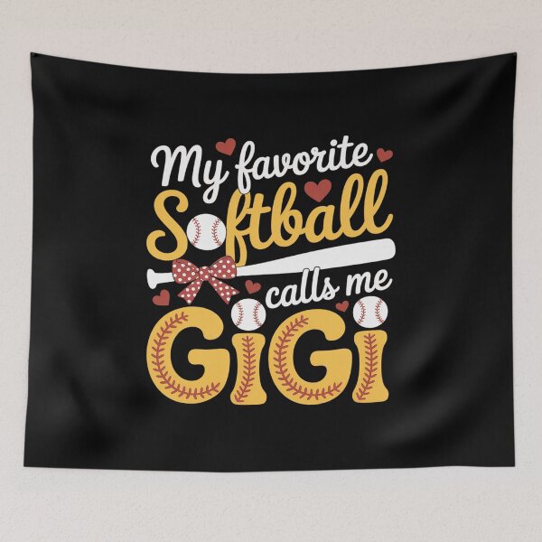 Item preview, My Softball Player Calls Me Gigi Mothers Day designed and sold by RonnasJackson.