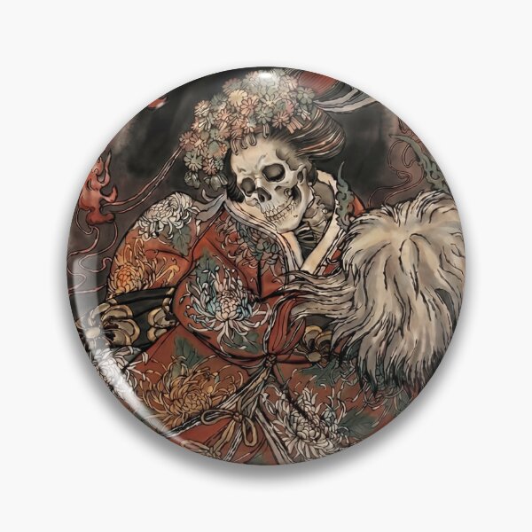Item preview, UkiyoeRemix#4 Yurei Soul (幽魂) Japanese Ghost Skull Art designed and sold by kikunoT.
