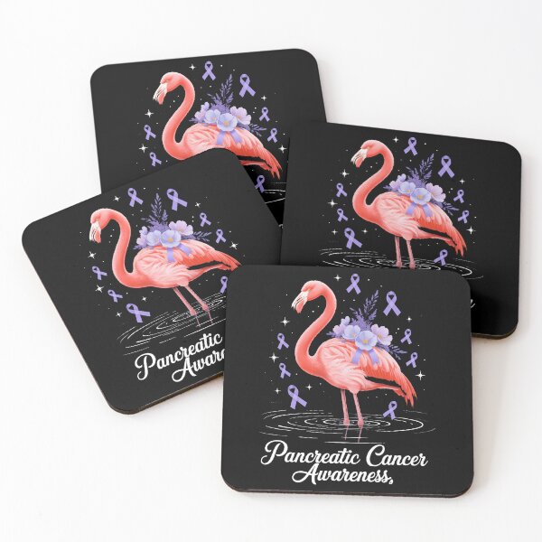 Item preview, Pink Flamingo & Purple Ribbon Pancreatic Cancer Awareness designed and sold by VENOM0RIOT.