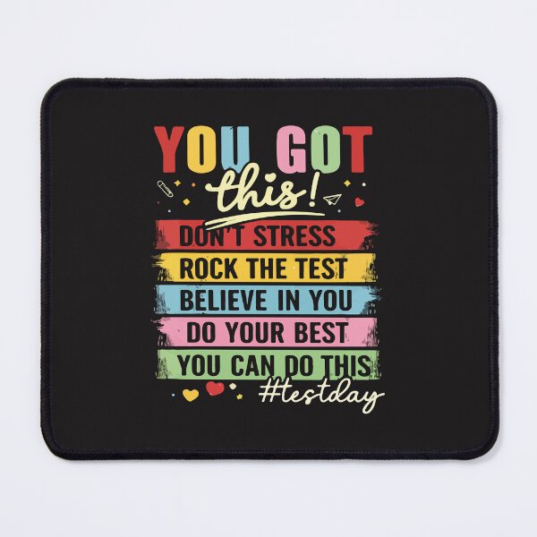 Item preview, You Got This Don’t Stress Rock The Test Funny Test Day Teacher Design designed and sold by kiralynstration.