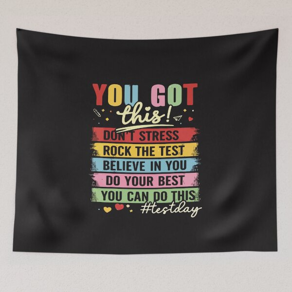 Item preview, You Got This Don’t Stress Rock The Test Funny Test Day Teacher Design designed and sold by kiralynstration.