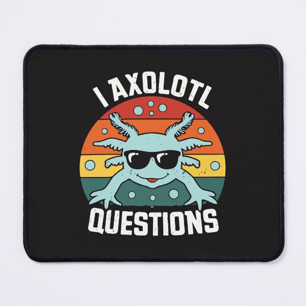 Item preview, I Axolotl Questions Funny Axolotl Pun Cute Vintage Animal Design designed and sold by kiralynstration.