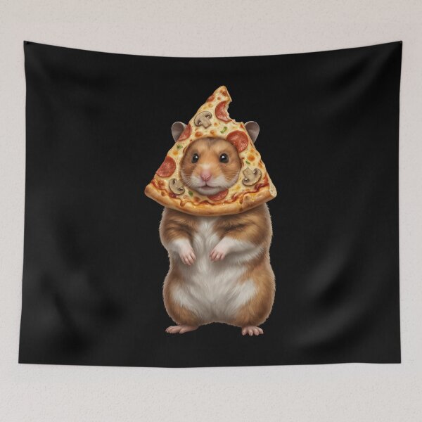 Item preview, Funny Hamster Pizza Meme Animal Lover designed and sold by TerryConnells.