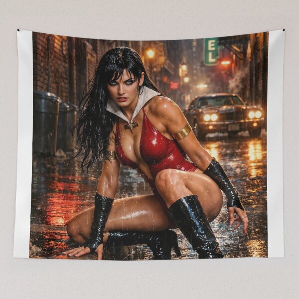 Item preview, Vampirella: Midnight Alley Hunt designed and sold by Samantha AI Artist.