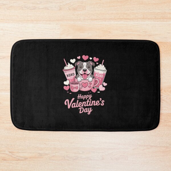 Item preview, Pit Bull Dog Coffee Dog Mom Happy Valentine's Day designed and sold by RonnasJackson.