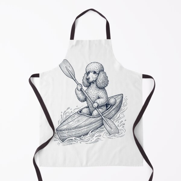 Item preview, Vintage Poodle Kayaking Water Sports Dog Lover designed and sold by DoodleTortle.