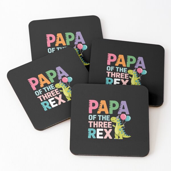 Item preview, Papa of The Three Rex Birthday Dinosaur Family Matching designed and sold by RonnasJackson.