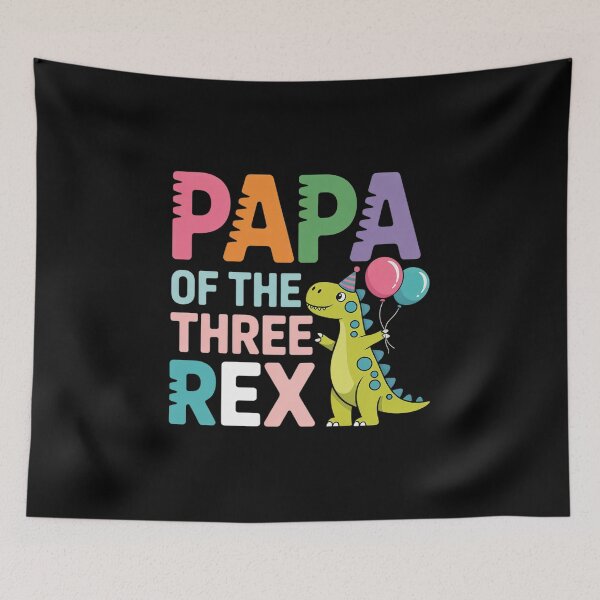 Item preview, Papa of The Three Rex Birthday Dinosaur Family Matching designed and sold by RonnasJackson.