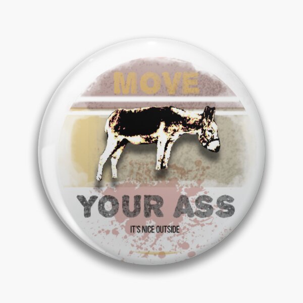 Item preview, Move Your Ass – Funny Donkey Motivational Graphic designed and sold by ChiaraPagani.