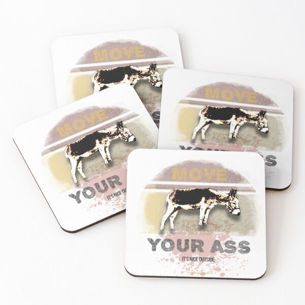 Item preview, Move Your Ass – Funny Donkey Motivational Graphic designed and sold by ChiaraPagani.