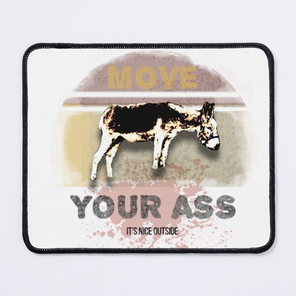 Item preview, Move Your Ass – Funny Donkey Motivational Graphic designed and sold by ChiaraPagani.