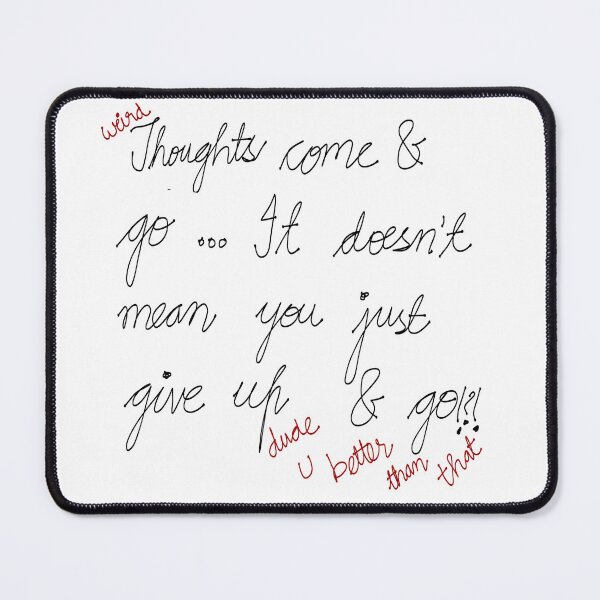 Item preview, Weird Thoughts Come and Go Self Talk Quote Motivational Design designed and sold by THE JAVE STUDIOS.