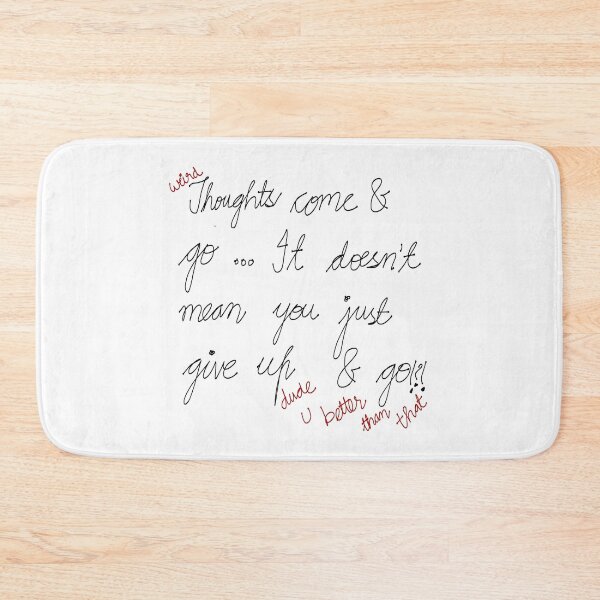 Item preview, Weird Thoughts Come and Go Self Talk Quote Motivational Design designed and sold by THE JAVE STUDIOS.