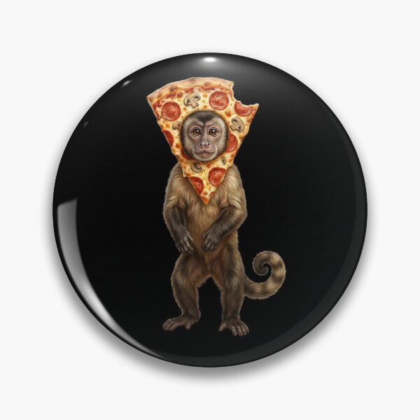 Item preview, Funny Monkey Pizza Meme Animal Lover designed and sold by TerryConnells.