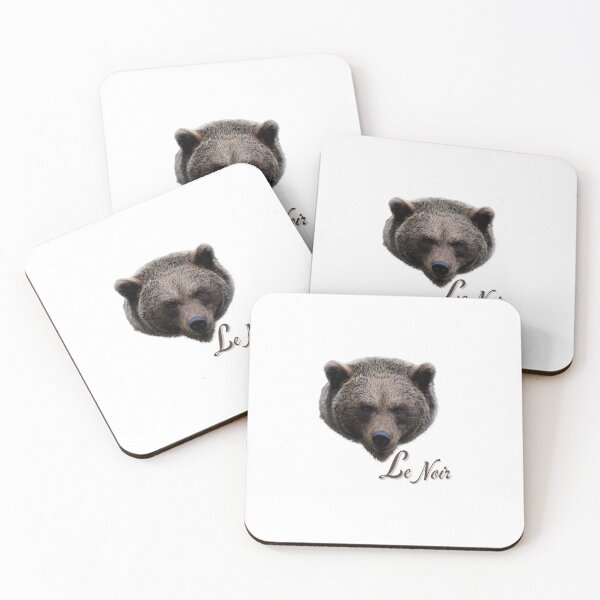 Item preview, Le Noir – Bear Head Minimal Logo designed and sold by Dotadoari.