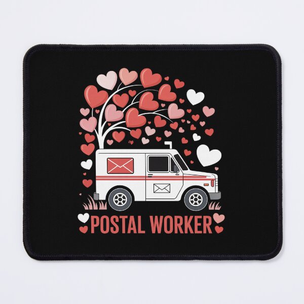 Item preview, Postal Worker Valentine's Day Postal Truck Mailman designed and sold by RonnasJackson.