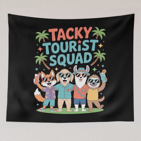 Item preview, Tacky Tourist Squad Funny Summer Vacation designed and sold by creatinkhavnica.